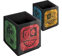 Harry Potter - Pot à crayons, armoiries de maison TA13369 (8 cm x 8 cm x 8 cm) (Noir/Multicolore)