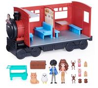HARRY POTTER - POUDLARD EXPRESS MAGICAL MINIS WIZARDING WORLD - Train Poudlard Express Pour Aller À L'École Sorcellerie - 2 Figurines Exclusives Et 12 Accessoires - Jouet Enfant 6 ans et +