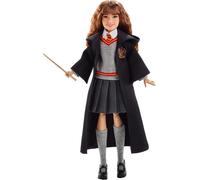 Harry Potter Poupée Articulée Hermione Granger De 24 Cm En Uniforme Gryffondor En Tissu Avec Baguette Magique, À Collectionner, Jouet Enfant, Fym51