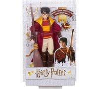 Harry Potter Poupée articulée Quidditch de 27 cm avec Balai Nimbus 2000 et vif d’or, à collectionner, jouet enfant, GDJ70