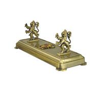The Noble Collection Harry Potter Gryffindor Wand Stand - 8in (20cm) Gold-Coloured Individual Wand Stand - Harry Potter Film Set Movie Props Wands - Gifts for Family, Friends & Harry Potter Fans