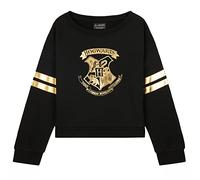 Harry Potter Pull Fille, Sweatshirt Doux et Confortable Hogwarts - Cadeau Fille (Noir, 9-10 Ans)
