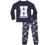 Harry Potter Pyjama Fille, Pyjama Enfant Hogwarts, Pyjamas Manche Longue Filles, Bleu 9-10 Ans
