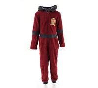 Harry Potter Pyjamas pour Garçon et Fille, Grenouillère Poudlard, Velours Doux, Pyjama Entier Conception Gryffindor, Cadeau pour Filles et Garçon, Taille 4 Ans, Rouge