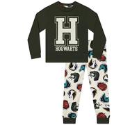 Harry Potter Pyjamas, Pyjama Garcon Hogwarts, Ensembles De Pyjama Garçon Manche Longue, Vert 12-13 Ans