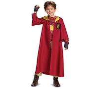 Harry Potter Quidditch Gryffindor Deluxe Children's Costume, Red & Gold, Kids Size Large (10-12)