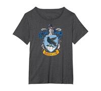 Harry Potter Ravenclaw House Crest T-Shirt, Femme Grandes Tailles, Chiné Foncé, 5X