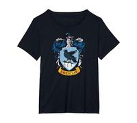 Harry Potter Ravenclaw House Crest T-Shirt, Femme Grandes Tailles, Noir, 6X