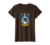 Harry Potter Ravenclaw House Crest T-Shirt, Femme, Marron, L