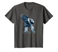 Harry Potter Ravenclaw Watercolour R T-Shirt, Enfant, Asphalte, 10 Ans