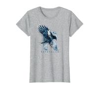 Harry Potter Ravenclaw Watercolour R T-Shirt, Femme, Gris Chiné, L