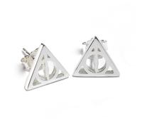 The Carat Shop Sterling Silver Deathly Hallows Stud Earrings