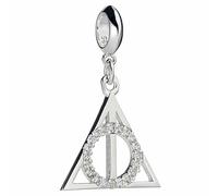 Harry Potter Sterling Silver Deathly Hallows Slider Charm with Crystal Elements by The Carat Shop