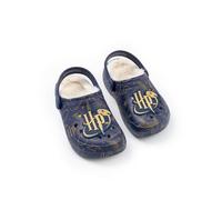 Harry Potter Sabots Bleu Marine doublés de Fourrure | Doublure Douce pour Plus de Confort | Tenue décontractée pour l'école et Les Loisirs | Chaussures inspirées du Film