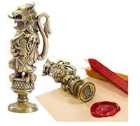 The Noble Collection Sceau de cire Gryffondor Tampon en métal 16,5 cm + cire rouge et or Officiel