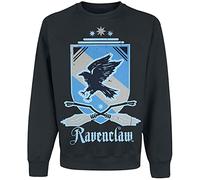 Harry Potter Serdaigle Homme Sweat-Shirt Noir M, 80% Coton, 20% Polyester, Regular / Coupe Standard