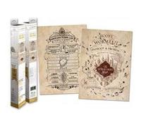 Harry Potter - Set 2 Posters 52 x 38 cm - Map and School List Or