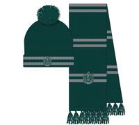 Harry Potter - Set Bonnet Pompon + Echarpe - Serpentard - Enfants
