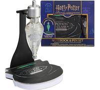 Harry Potter Set Carnet et Stylo, Carnet en Forme Chaudron et Stylo Potion Phosphorescent à Encre Noire avec Support, Kit Papeterie Hogwarts (Noir Cauldron)