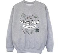 Harry Potter - "Sorcier en formation" Sweat-shirt pour enfants BI20472 (140-146) (Grau)