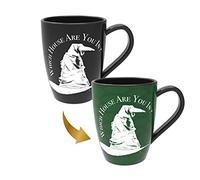 Harry Potter Sorting Hat Mug - Slytherin, Heat Reveals The Hidden Hogwarts House, Thermal Pattern Change, Black, Cranberry