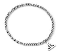 Harry Potter Stainless Steel Deathly Hallows Ball Bead Bracelet