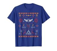 Harry Potter Stitched Theme T-Shirt, Homme, Bleu Royal, M