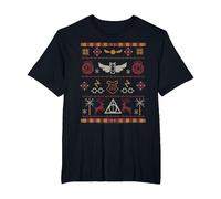 Harry Potter Stitched Theme T-Shirt, Homme Grandes Tailles, Noir, 4X Tall