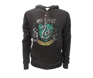 Harry Potter SWEAT A CAPUCHE Hoodie Blason SERPENTARD Maison - 100% Officiel WARNER BROS (L Large)
