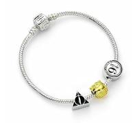 The Carat Shop – Bracelet à breloques Harry Potter Argenté (Reliques de la mort, Vif d'or, Voie 9¾)