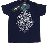 Harry Potter - T-shirt fille "Hogwarts Draco Dormiens" BI21033 (116) (Bleu marine)