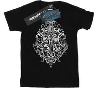 Harry Potter - T-shirt pour filles "Hogwarts Draco Dormiens" BI21033 (152-158) (Noir)