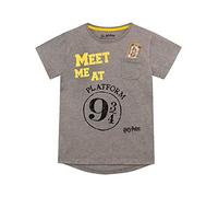 HARRY POTTER - T-Shirt - Quai 9 et 3/4 - Fille, Gris, 11-12 ans