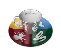 Harry Potter - Tasse À Café Miroir Et Soucoupe - Maisons [Goodies]