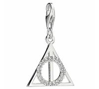 Harry Potter The Carat Shop Breloque reliques de la Mort avec éléments en Cristal, Argent Sterling, Cristal