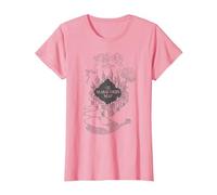 Harry Potter The Marauder's Map T-Shirt, Femme, Rose, S