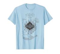 Harry Potter The Marauder's Map T-Shirt, Homme, Bleu Céleste, XXL