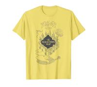 Harry Potter The Marauder's Map T-Shirt, Homme, Citron, XXL