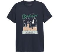 Harry Potter « This Christmas on The Hogwarts Dreams » MEHAPOMTS412 T-Shirt Homme, Navy, Taille S