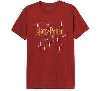 Harry Potter « This Christmas on The Hogwarts Dreams » MEHAPOMTS412 T-Shirt Homme, Rouge, Taille M