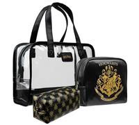 Harry Potter Trousse de Toilette Femme Ado et Fille, 3 Pochettes Zippées, Trousse de Maquillage et Voyage
