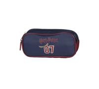 Harry Potter - Trousse Scolaire Enfant - Bleu/bordeaux - 2 Compartiments Bleu TU