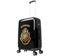 Harry Potter Valise Enfant Ado Hogwarts Valises roulettes Coque Rigide Poignée Extensible Accessoires de Voyage (M/L67cm x W42cm - 60L, Noir)