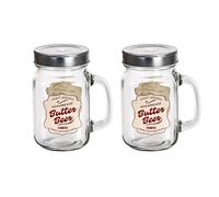 Harry Potter verres à bière de beurre fixés pour les fans de de Elbenwald 2 pcs. 400ml dans un coffret cadeau