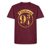 Harry Potter Voie 9 3/4 Hogwarts Express T Shirt Homme Premium | Train Poudlard