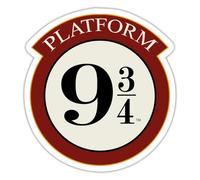 Harry Potter Voie 9 3/4 Train Rouge Autocollant Sticker
