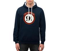 Harry Potter Voie 9 3/4 Train Rouge Sweat À Capuche Contrasté Unisexe