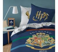 Harry Potter WB Colors Parure de lit imprimée 100% Coton Licence Officielle