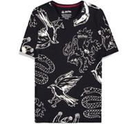 Harry Potter Wizards Unite All Over Print T-shirt noir - Marchandise officielle - M
