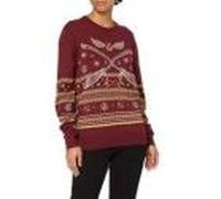 Harry Potter Wohapompu037 Pull-Over, Bordeaux, L Femme
